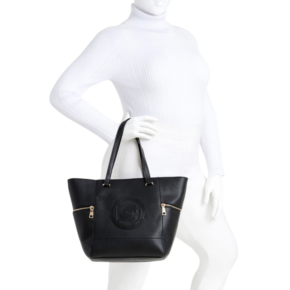 BEBE • Black Rumi Tote Bag Shoulder Purse - Picture 2 of 5